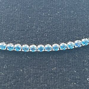 New blue/silver necklace - Hypoallergenic Water resistant